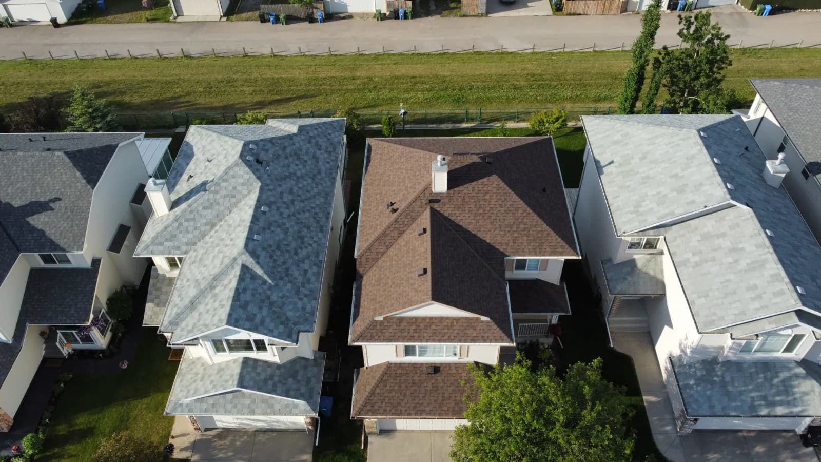 Asphalt shingle roof in Canmore by Sure West Roofing