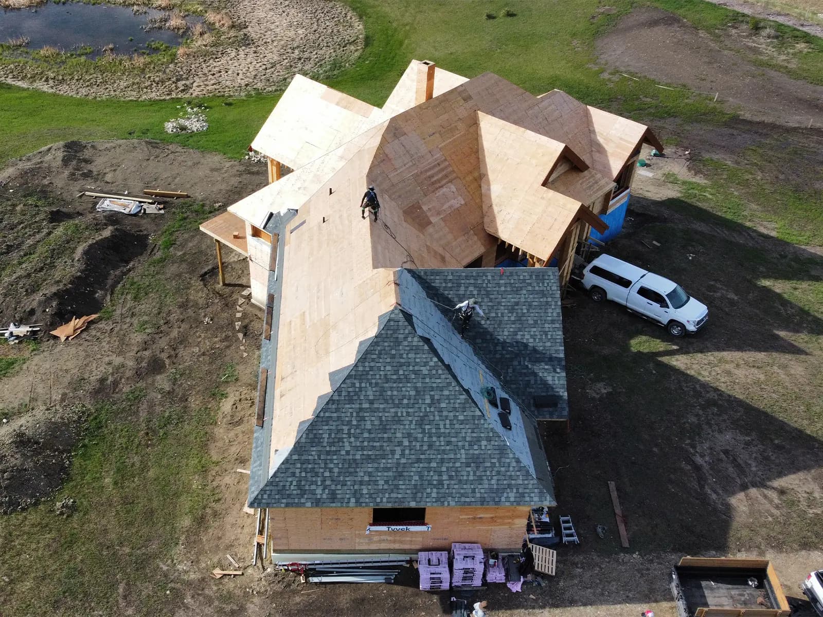 Insurance-funded hail damage roof repair in the Calgary region