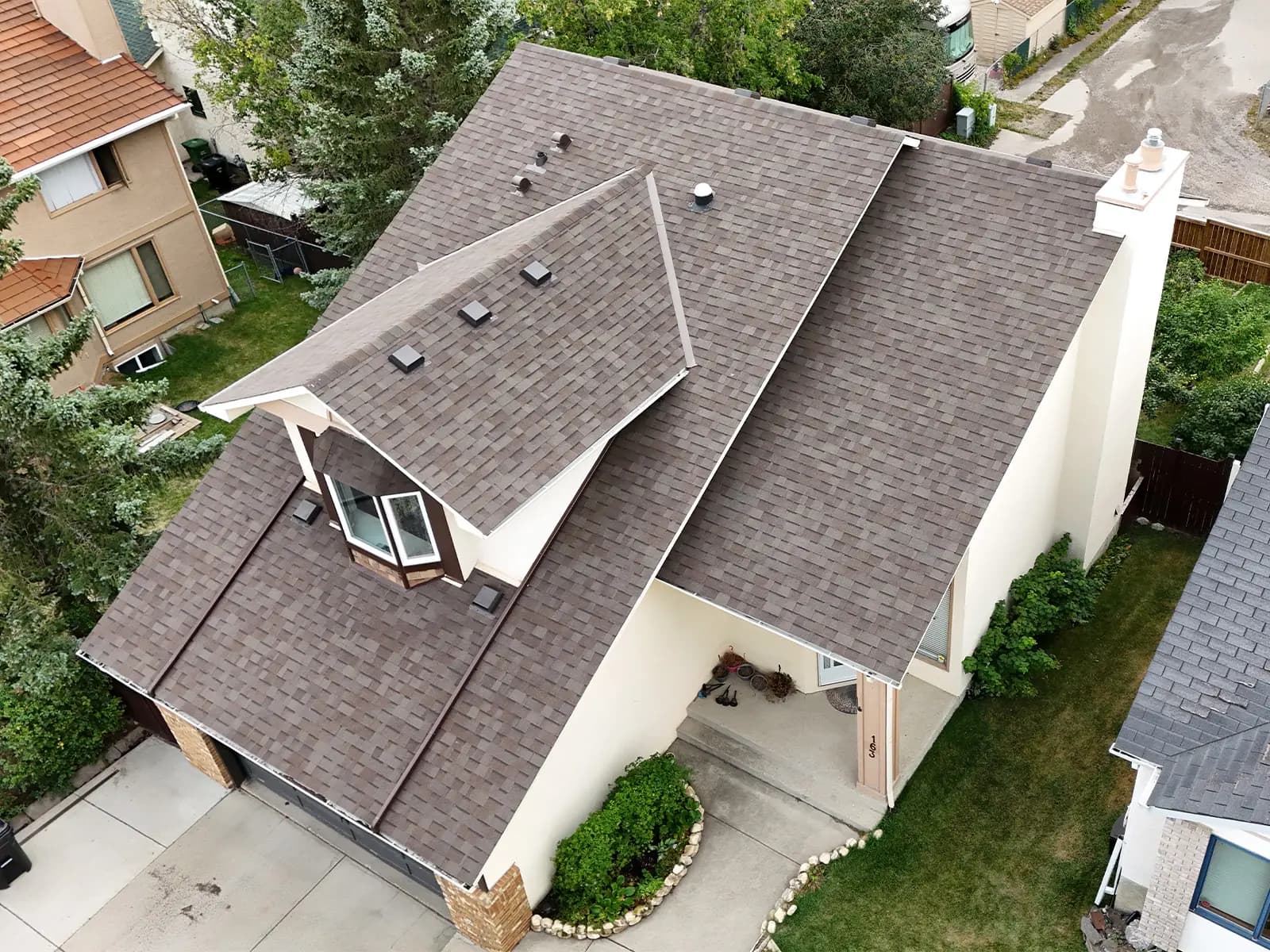 Sure West Roofing completed roof in Calgary Alberta