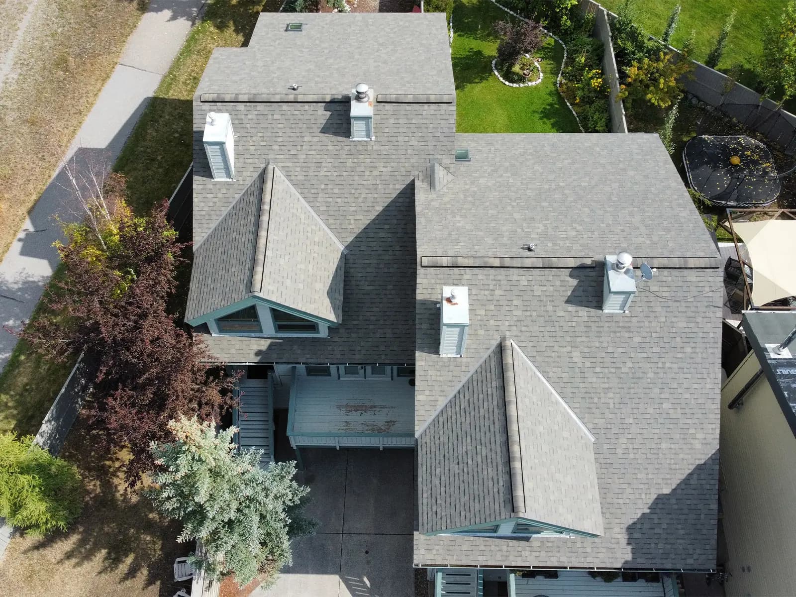 Sure West Roofing completed roof in Canmore Alberta
