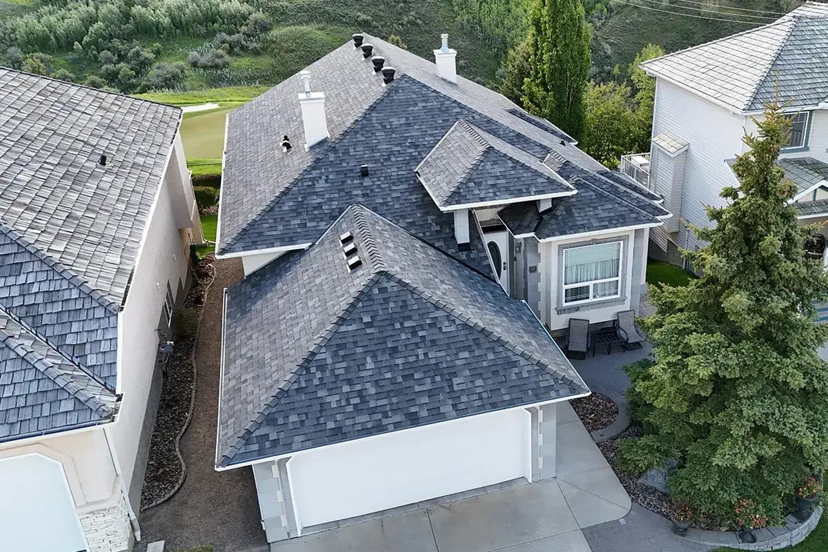 Roof replacement in Cochrane Alberta by Sure West Roofing