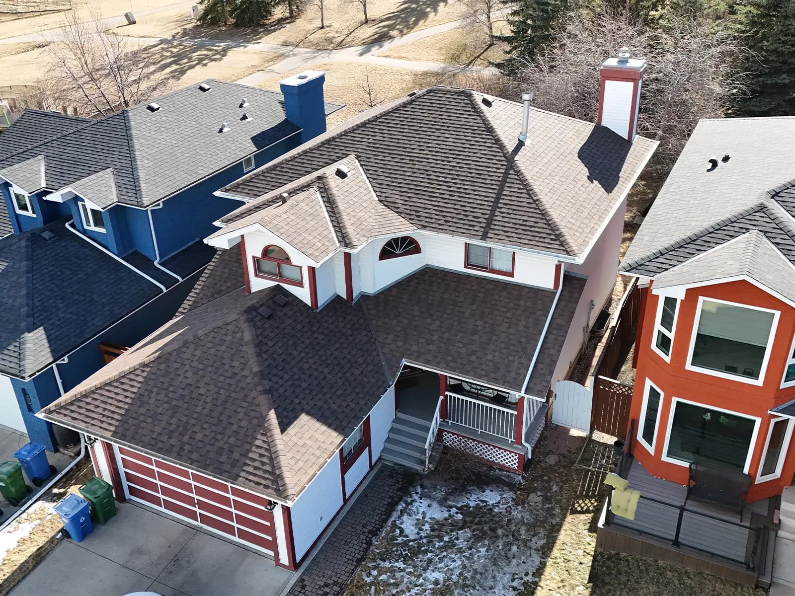 Siding and soft metals project in Cochrane Alberta by Sure West Roofing