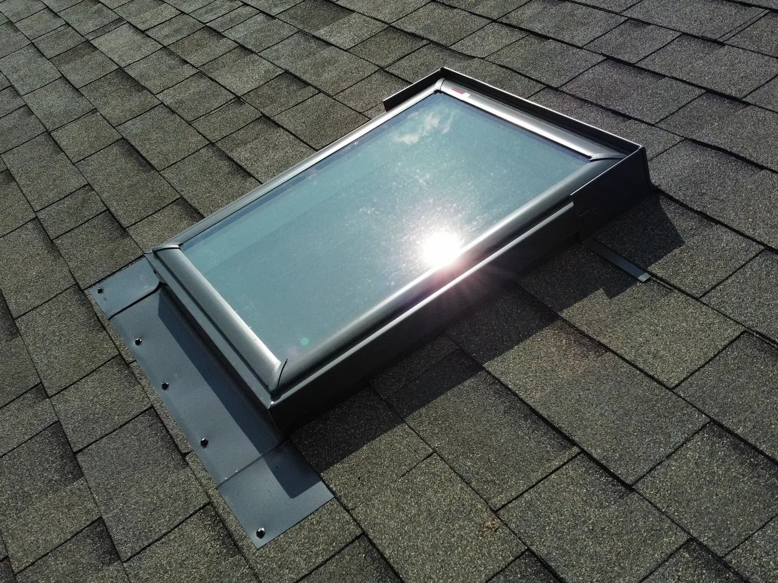 Vented skylight replacement in a Cochrane Alberta home